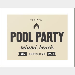 Pool Party Posters and Art